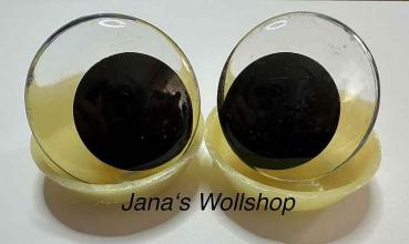 Preview: Schielende Augen - Glitzer - lila