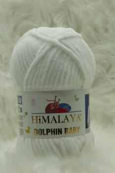 Himalaya Dolphin Baby 80301 Schneeweiß Chenille-Garn, 100g, für Amigurumi
