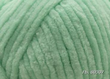 Preview: Himalaya Dolphin Baby 80307 Helles Mintgrün – Detail der Chenille-Struktur