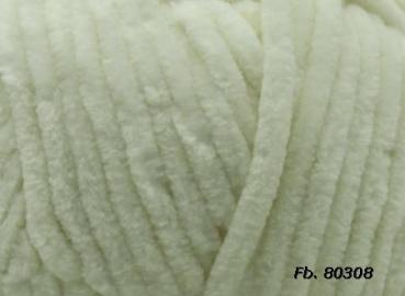 Preview: Himalaya Dolphin Baby 80308 Naturweiß – Detail der Chenille-Struktur
