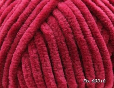 Preview: Himalaya Dolphin Baby 80310 Himbeere – Detail der Chenille-Struktur