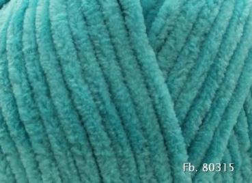 Preview: Himalaya Dolphin Baby 80315 Türkis – Detail der Chenille-Struktur