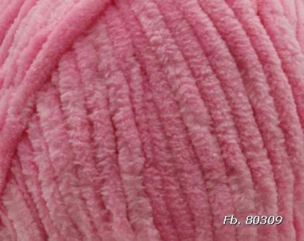 Himalaya Dolphin Baby 80309 Flamingo-Rosa – Detail der Chenille-Struktur