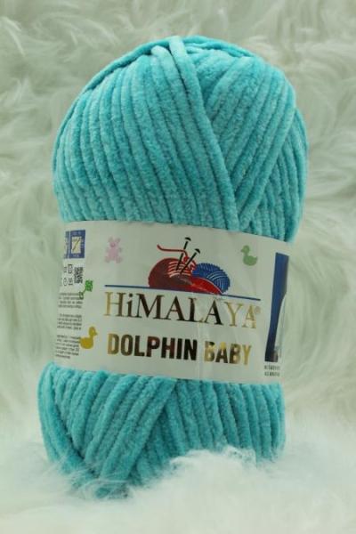 Himalaya Dolphin Baby 80315 Türkis Chenille-Garn, 100g, für Amigurumi